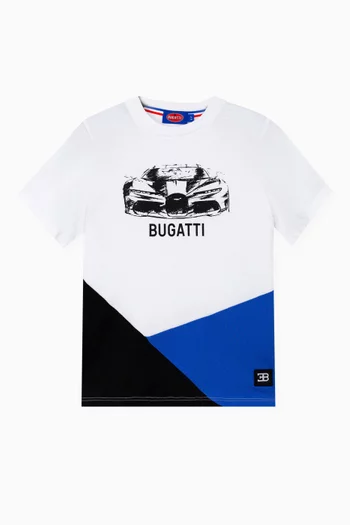 Car Graphic Print T-Shirt in Cotton