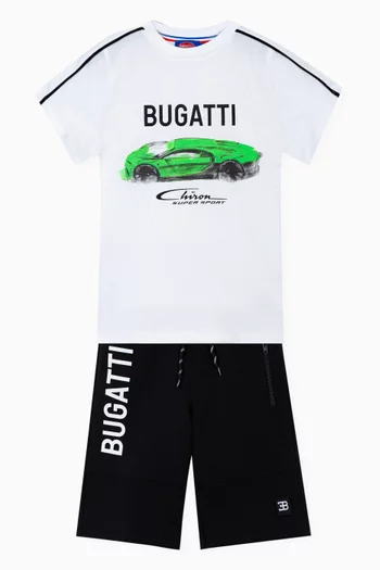 Graphic Print T-Shirt in Cotton