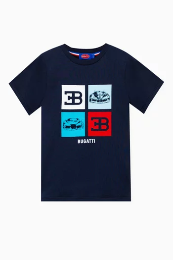 Graphic Print T-Shirt in Cotton Jersey
