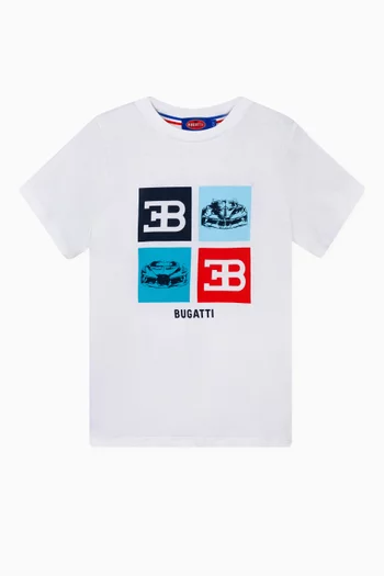 Graphic Print T-Shirt in Cotton Jersey