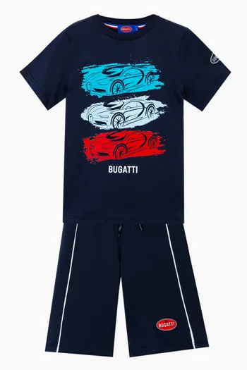Graphic Print T-Shirt in Cotton