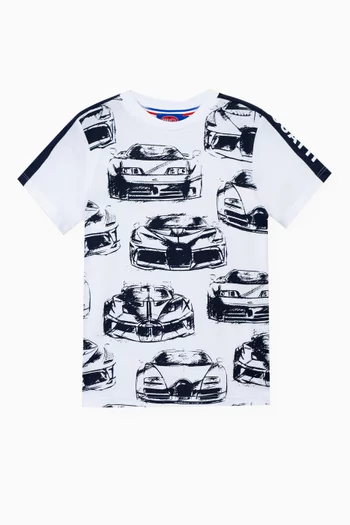 Graphic Print T-Shirt in Cotton