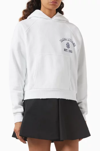 Logo Hoodie in Cotton Fleece