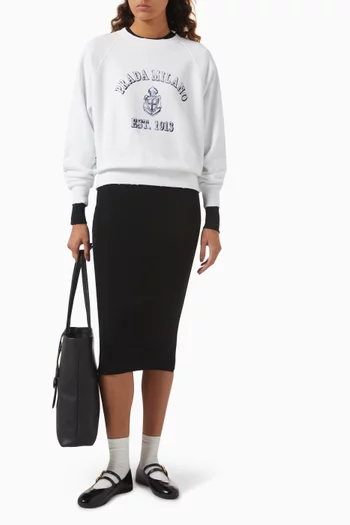 Logo Sweatshirt in Cotton