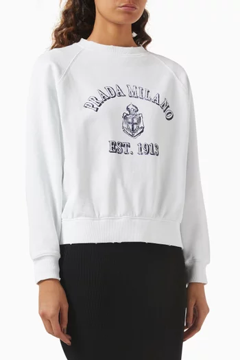 Logo Sweatshirt in Cotton