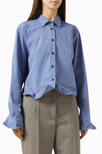 Fil-à-fil shirt in Cotton