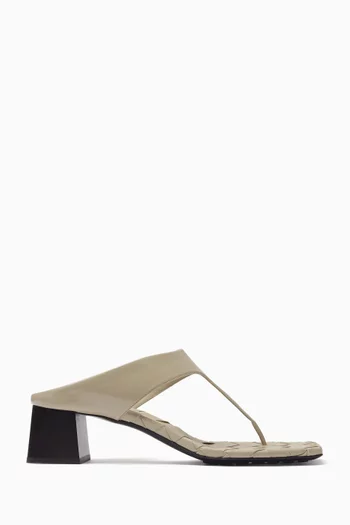 Marella 45 Thong Sandals in Leather
