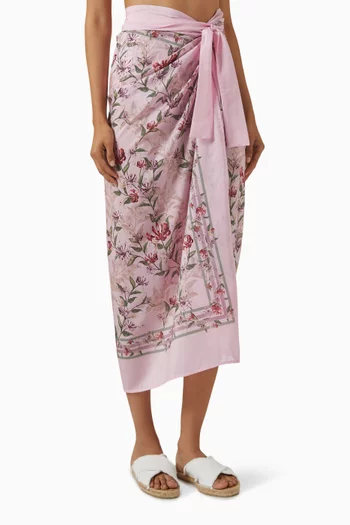 Lavanda Honeysuckle Pareo in Cotton & Silk