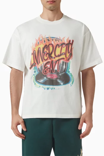Vinyl Airbrush T-shirt in Cotton