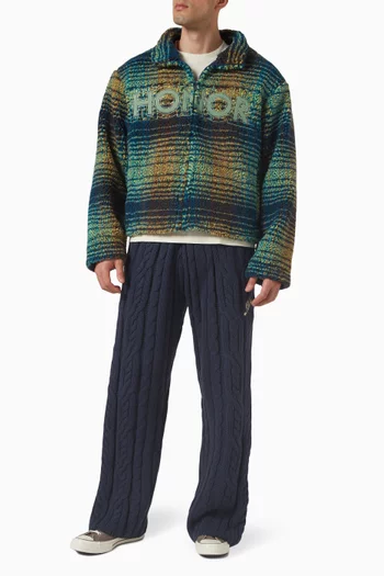 Robinson Plaid Jacket in Faux Sherpa