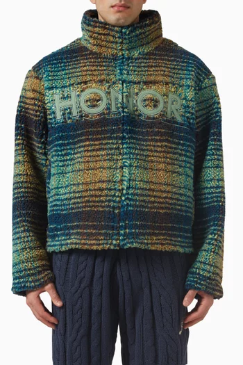 Robinson Plaid Jacket in Faux Sherpa