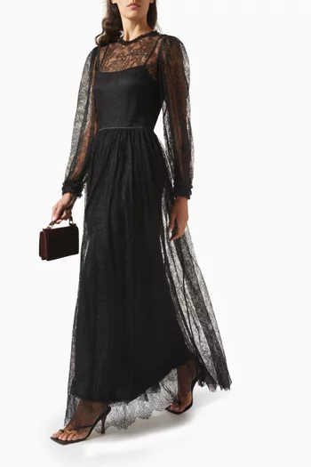 Josephine Sheer Gown in Lace