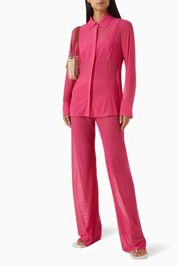 Shirt in Gauze Mesh