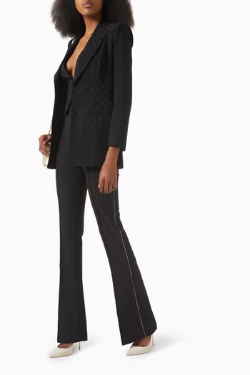 Slim-fit Pants in Stretch Crepe