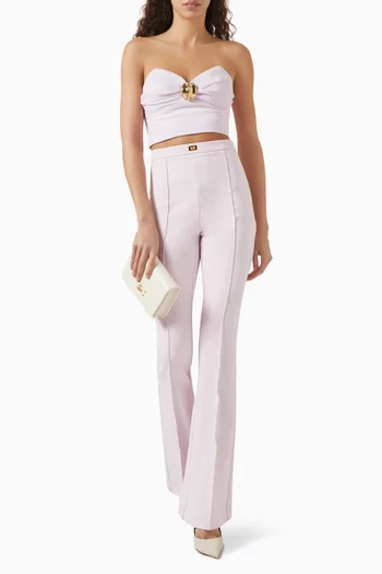 Bow Crop Top in Crepe