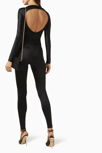 Maxi Bow Jumpsuit in Lycra