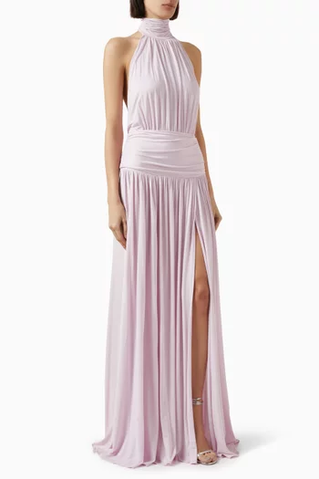 Halterneck Dress in Jersey