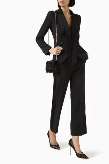 Tuxedo Pants in Crepe