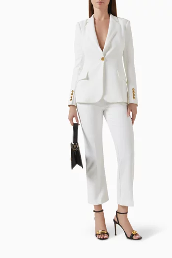 Single-breast Suit Set in Crepe