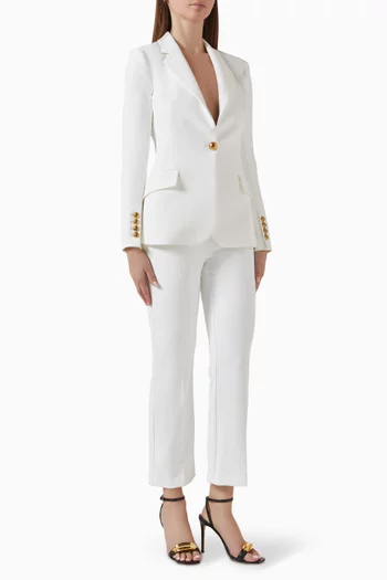Single-breast Suit Set in Crepe