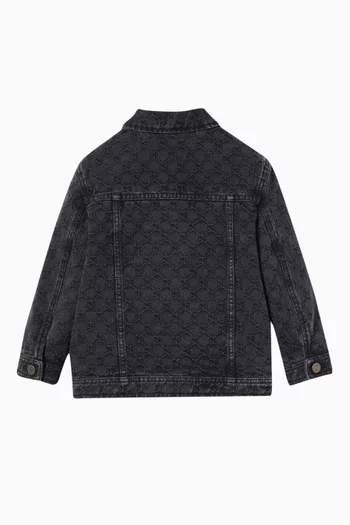 GG Jacquard Jacket in Denim