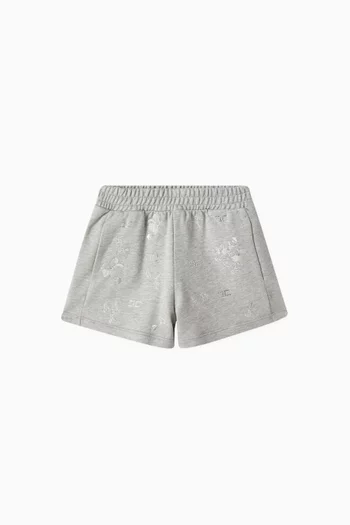 Floral embroidered Shorts in Cotton