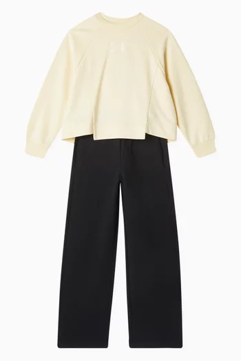 Unstructured Sweatshirt in Cotton