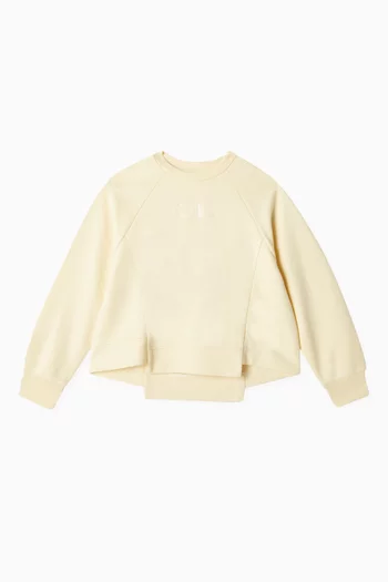 Unstructured Sweatshirt in Cotton