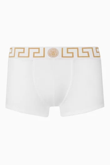 Greca Border Boxer Briefs in Organic Cotton