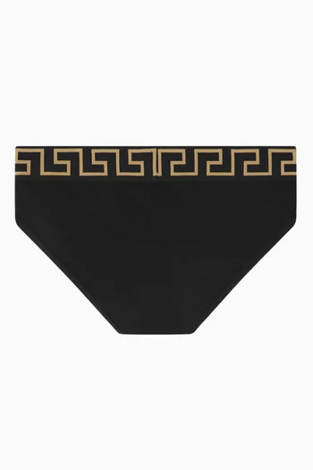Greca Border Briefs in Organic Cotton