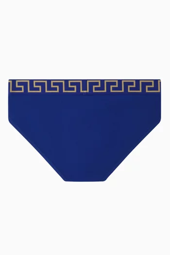 Greca Border Briefs in Organic Cotton