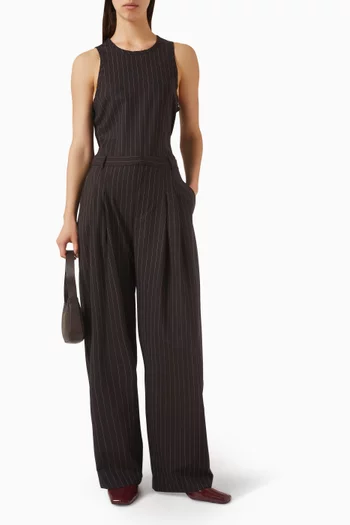 Pinstripe Tank in Wool