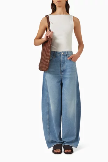 Mid-rise Balloon Jeans in Organic-cotton Denim