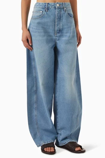 Mid-rise Balloon Jeans in Organic-cotton Denim