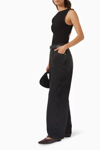 Mid-rise Balloon Jeans in Organic-cotton Denim