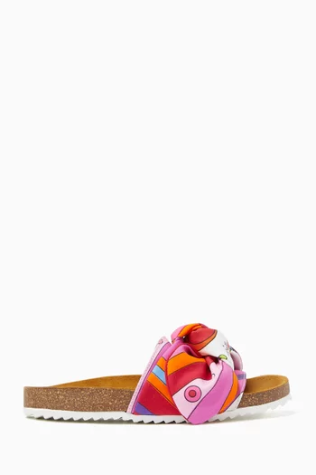 Abstract Printed Sandals