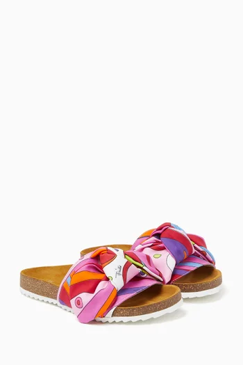 Abstract Printed Sandals