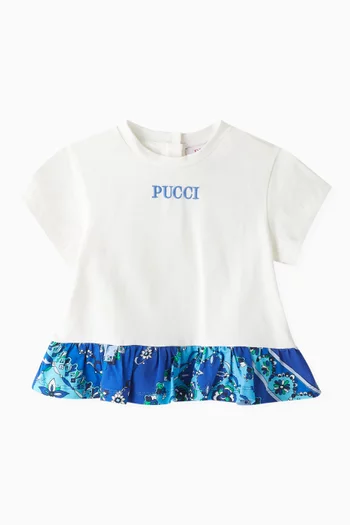 Baby Ruffle T-shirt in Cotton