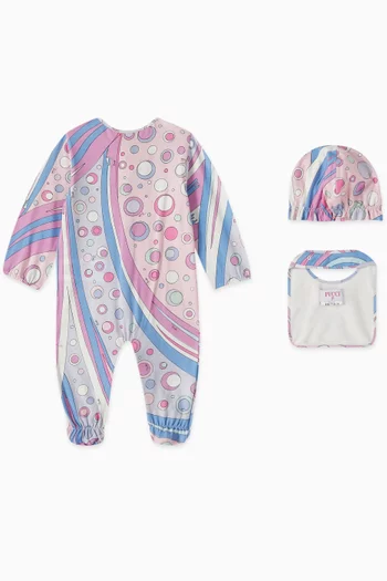 Printed 3-piece Gift Set in Stretch Cotton