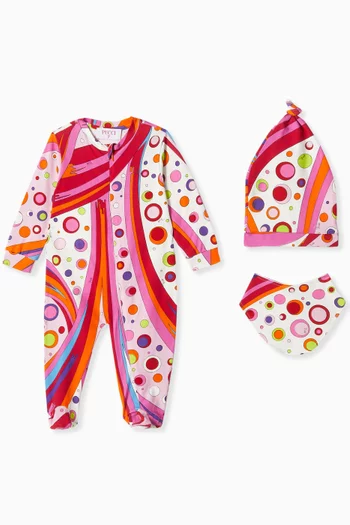 Printed 3-piece Gift Set in Stretch Cotton
