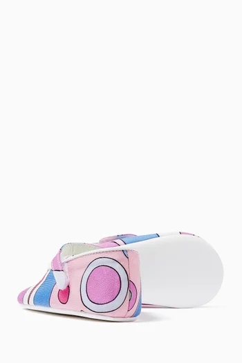 Abstract Print Ballet Flats