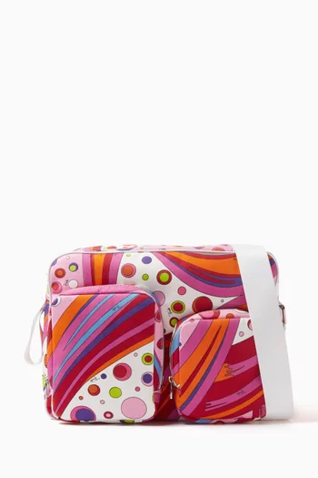 Abstract-print Changing Bag