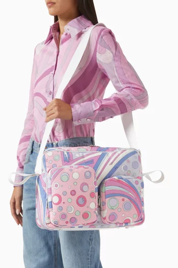 Abstract-print Changing Bag