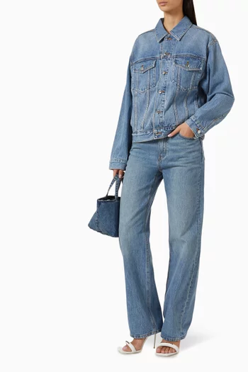 Mid-rise Straight-leg Jeans in Denim