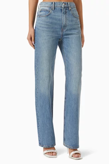 Mid-rise Straight-leg Jeans in Denim