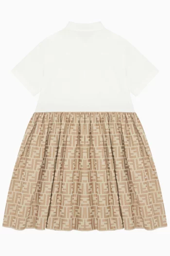 Logo Polo Dress in Poplin