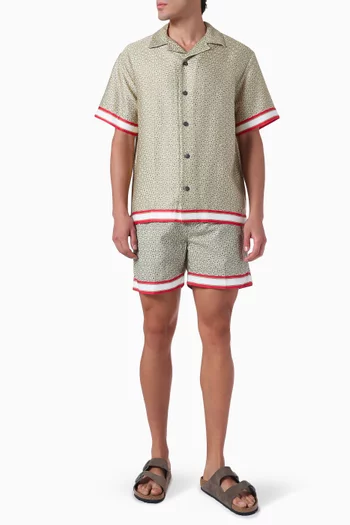 Ramon Printed Valbonne Shirt in Tencel