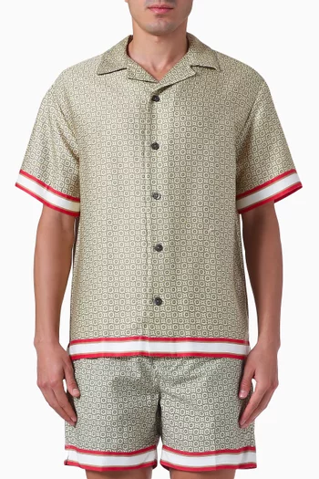 Ramon Printed Valbonne Shirt in Tencel