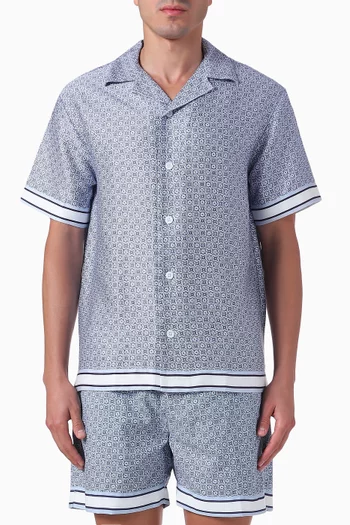 Ramon Printed Valbonne Shirt in Tencel