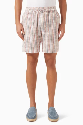 Amos Striped Shorts in Cotton